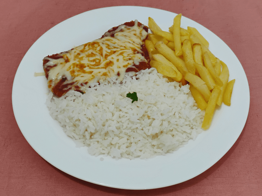 Foto Cardápio - Casa do Sabor Caseiro - Parmegiana de Frango - Mussarela