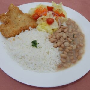 Foto Cardápio - Casa do Sabor Caseiro - Filé de Frango a Milanesa - Arroz - Feijão e Salada